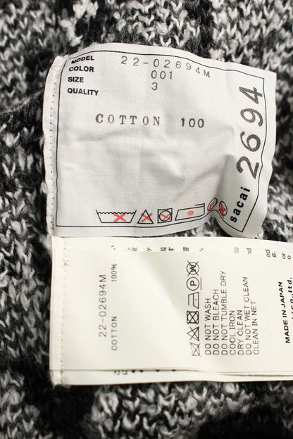 Sacai 22SS Knit Sweater Black Size L