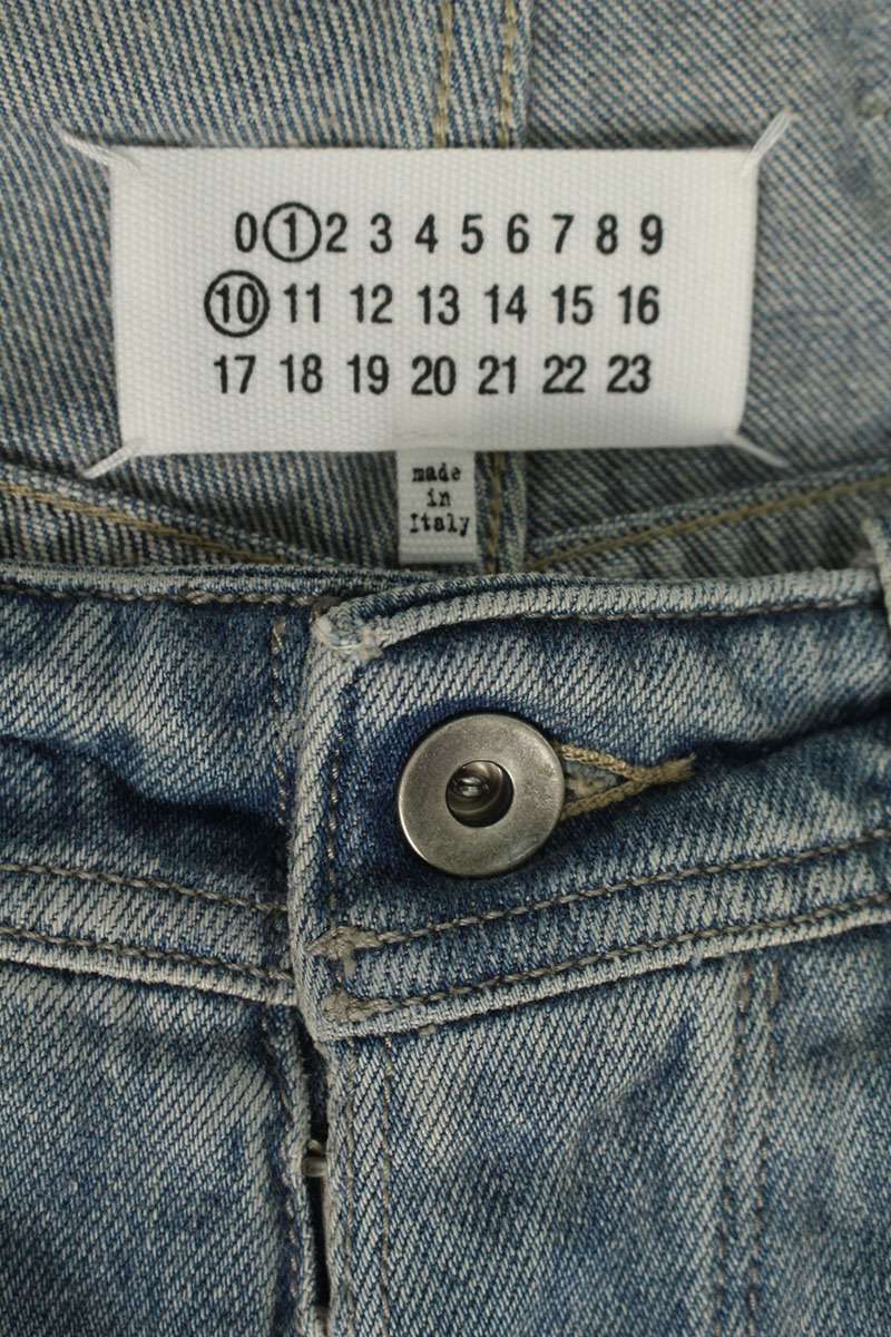 Maison Margiela 25SS Well-Washed Wide Denim Pants Blue Size 30