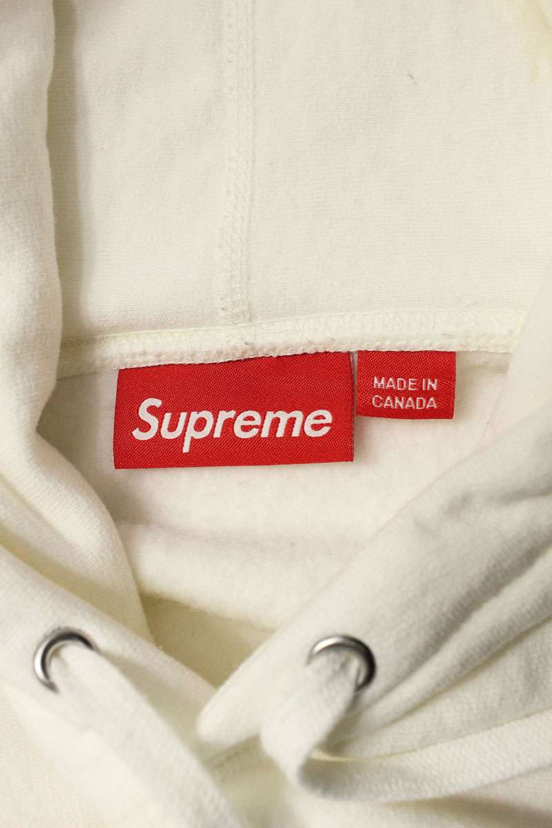 SUPREME Box Logo Hooded Sweatshirt White/Pink Size XL