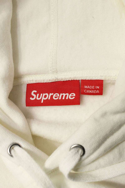 SUPREME Box Logo Hooded Sweatshirt White/Pink Size XL