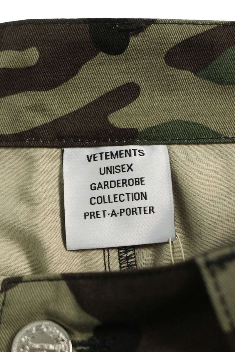 Vetements 24AW Camo Cargo Long Pants Green Size S