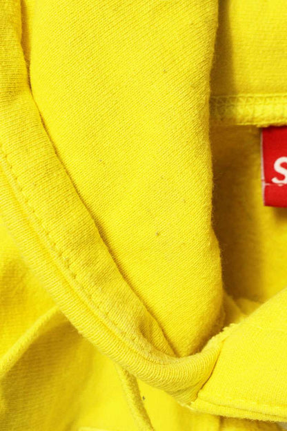 Supreme 20AW Cross Box Logo Hooded Sweatshirt Yellow Size S