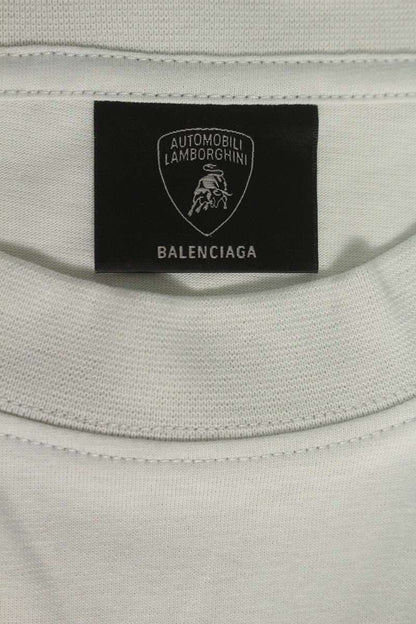 Balenciaga 25AW Logo Print Long Sleeve T-Shirt Gray Size 4