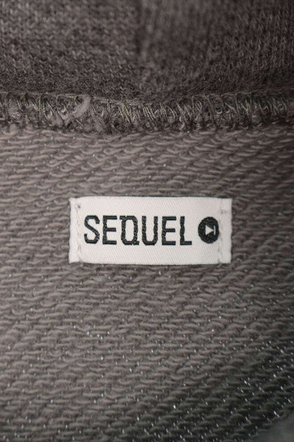 SEQUEL 22AW Logo Print Hoodie Gray Size S