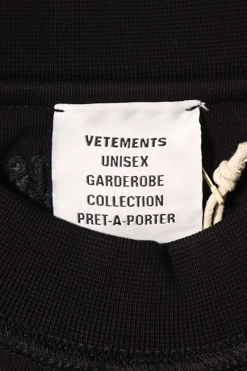 Vetements 25AW SHUT DOWN Embroidered Long Sleeve T-Shirt Black Size XS