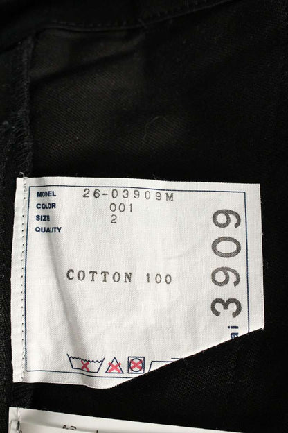 Sacai 26SS Cotton Wide Long Pants Black Size US 32