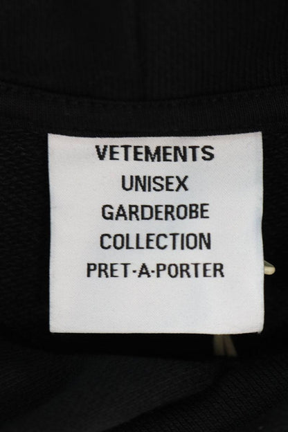 Vetements 24AW embroidery Logo Hoodie Black Size XL
