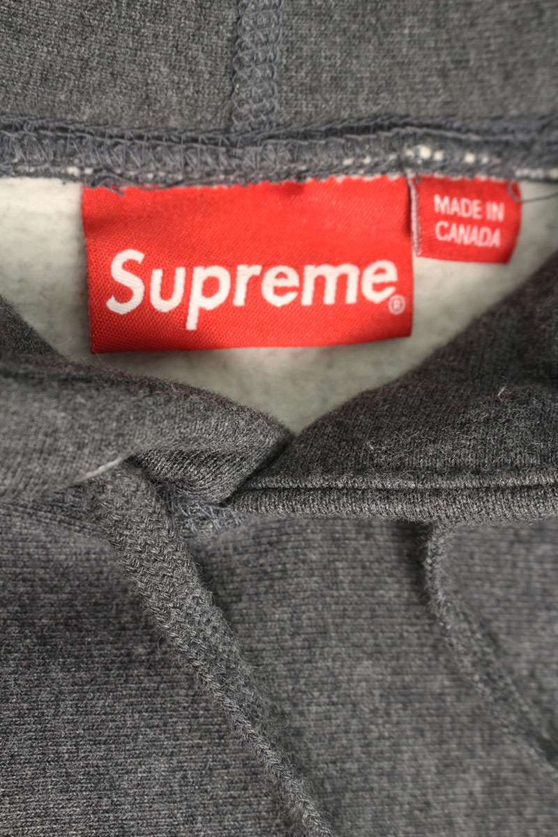 Supreme 21AW Box Logo Hooded Sweatshirt Gray Size S
