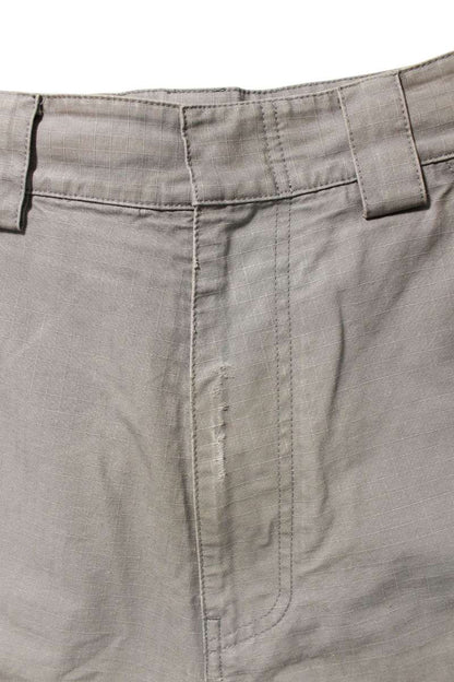 BALENCIAGA Distressed Logo Cargo Shorts Gray Size 28