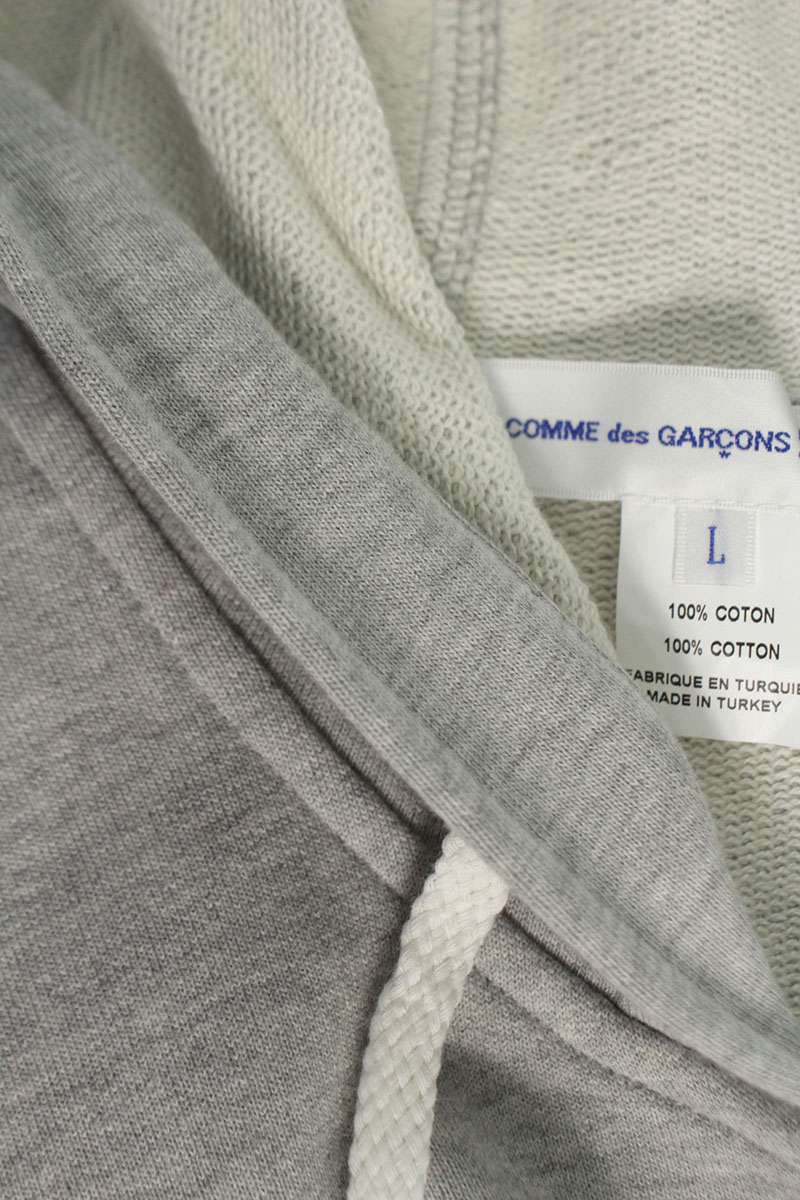 Comme des Garcons Print Hoodie Gray Size L