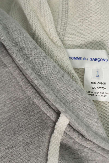 Comme des Garcons Print Hoodie Gray Size L