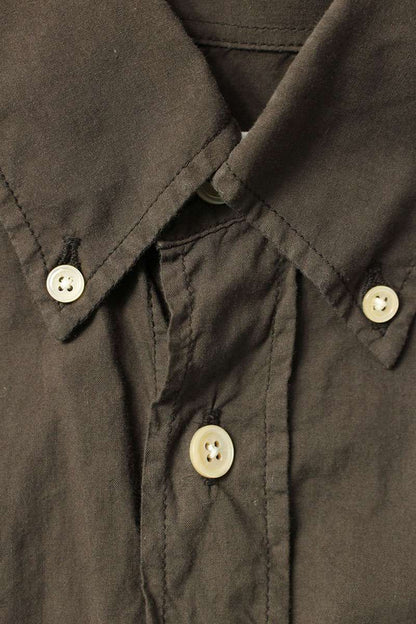 Our Legacy Cotton Long Sleeve Shirt Brown Size S