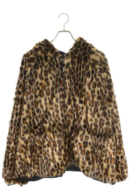 Supreme 25SS Faux Fur Reversible Hooded Track Jacket Black Size XL