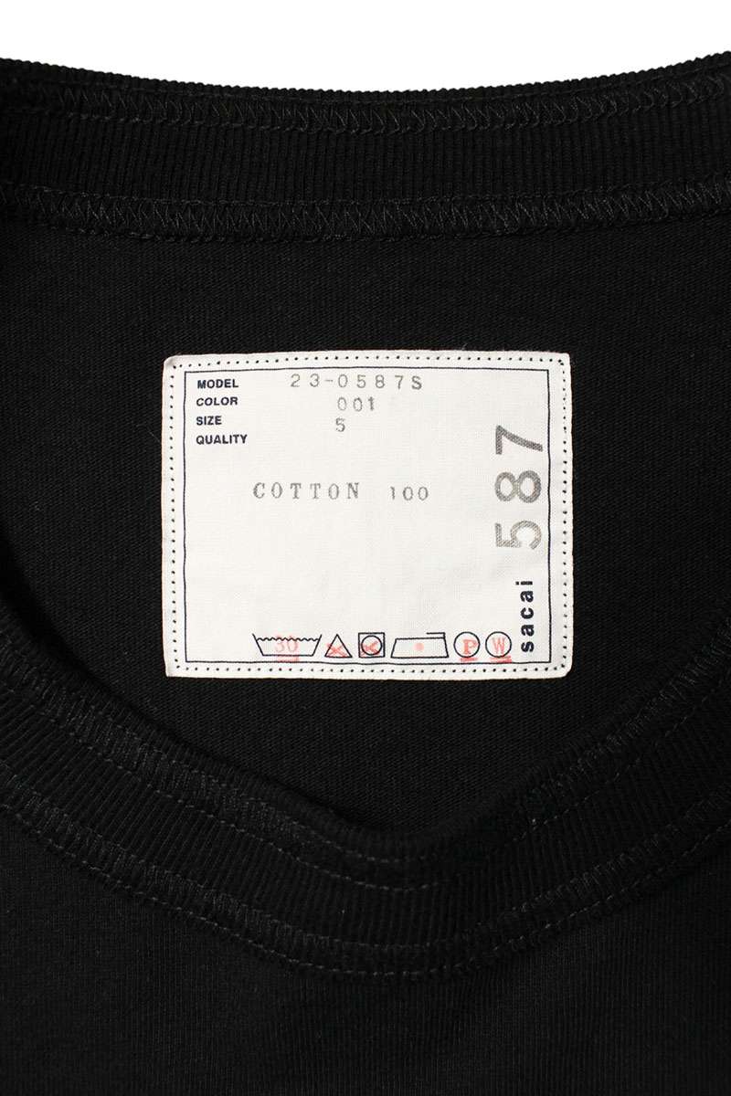Sacai Print Long Sleeve T-Shirt Black Size 5