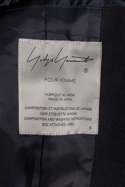 YOHJI YAMAMOTO POUR HOMME Jacket Blue Size XXL