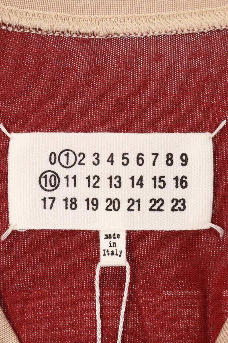 Maison Margiela 25AW Front Print T-Shirt Red Size XXS