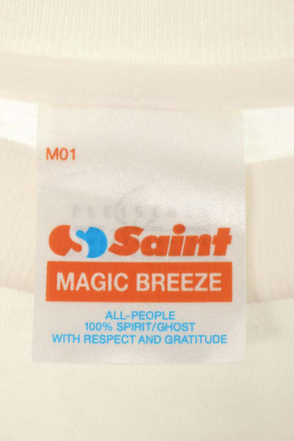 Saint Michael Vintage Print T-Shirt White Size XL