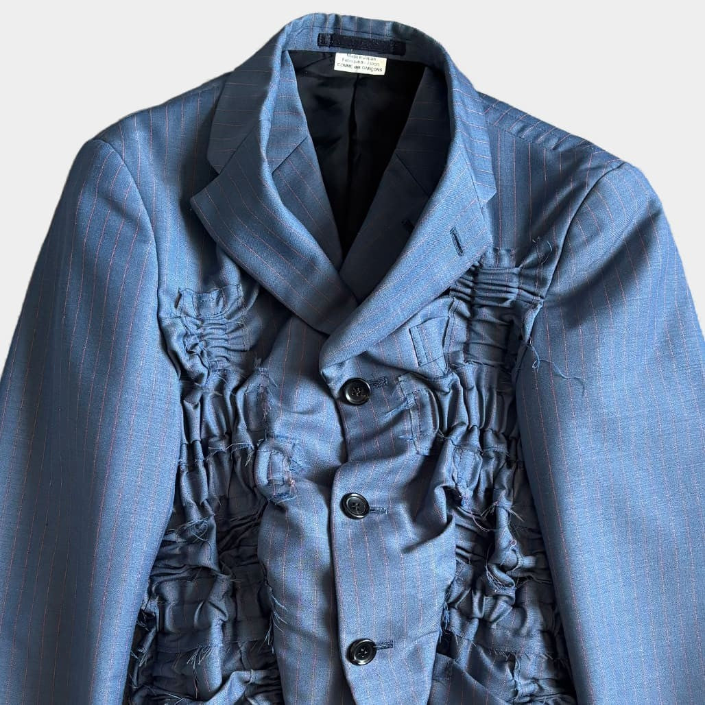 COMME DES GARCONS HOMME PLUS 19SS Crazy Suit Tailored Jacket Blue Size XS
