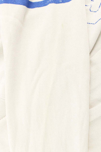 Saint Laurent Paris Logo Pullover Hoodie Gray x Blue Size M