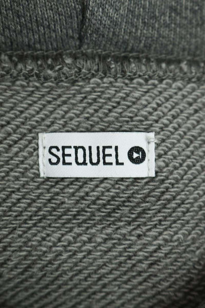 SEQUEL 23AW Print Zip Up Hoodie Gray Size M