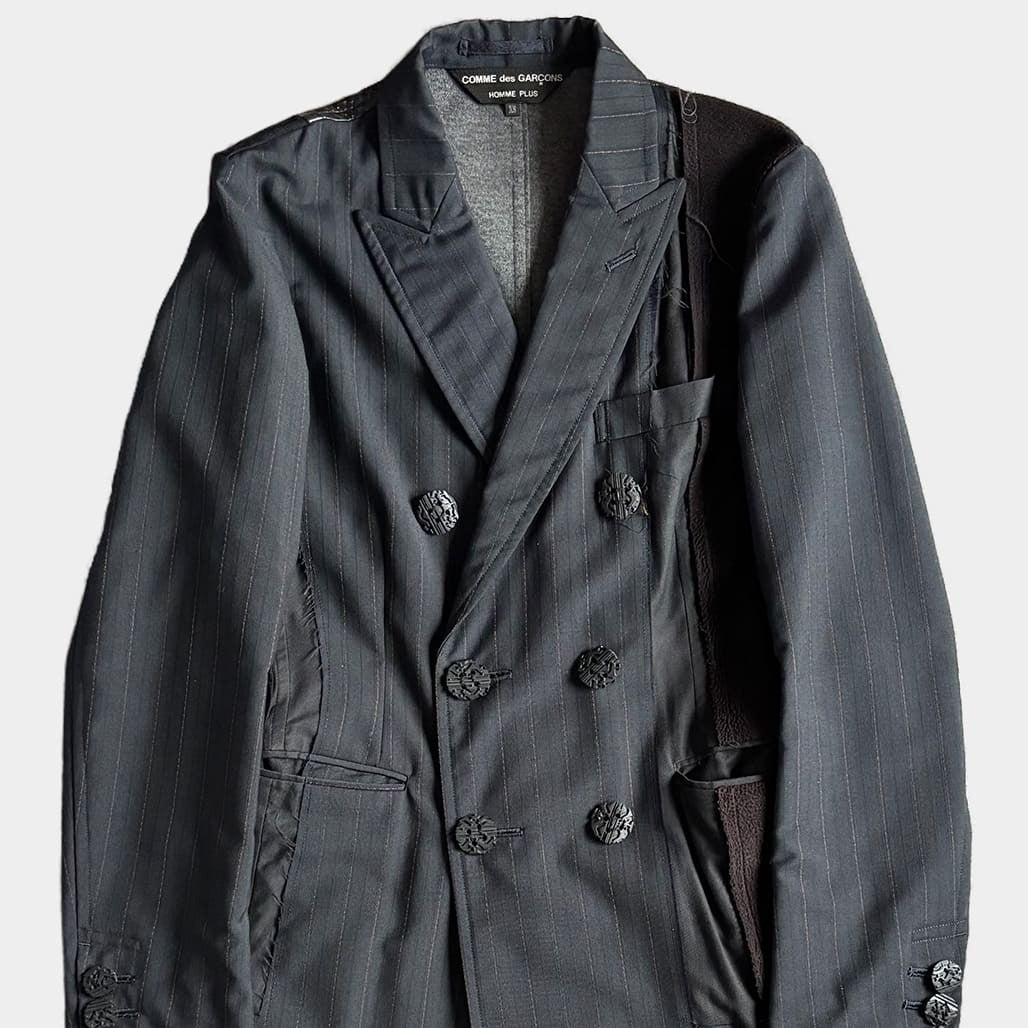 COMME DES GARCONS HOMME PLUS 13SS POOR KING Chester Coat Black Size XS
