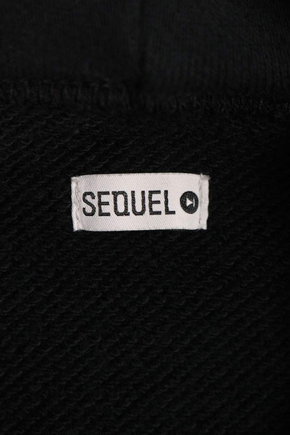 SEQUEL 23AW Logo Print Hoodie Black Size S