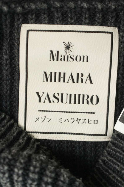 MIHARAYASUHIRO Distressed Knit Sweater Gray Size L