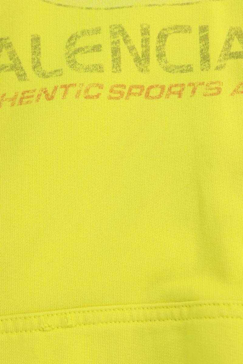 Vintage Balenciaga Tops - BALENCIAGA 24SS Logo Print Pullover Hoodie Yellow Size M - Authentic Archive