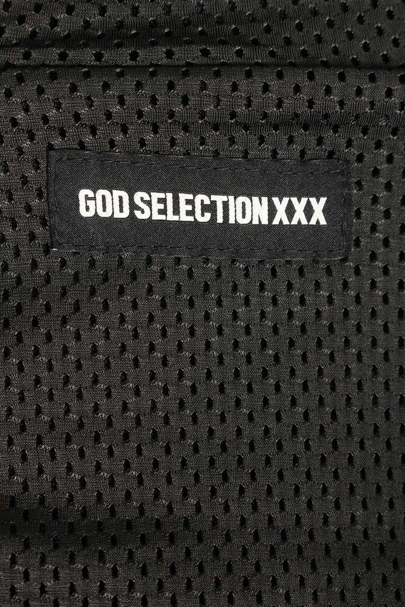 GOD SELECTION XXX Logo Embroidered Boa Blouson Black Size L