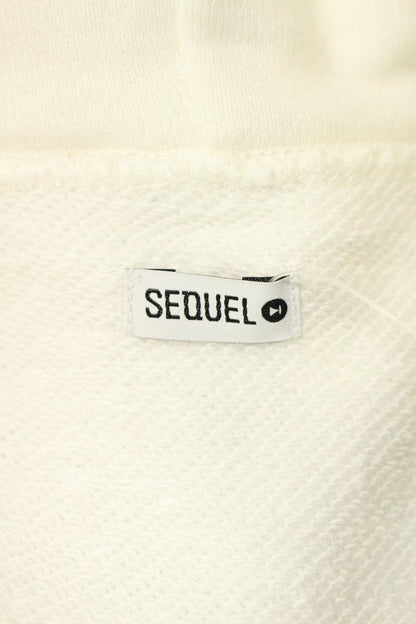 SEQUEL 24AW white Print Pullover Hoodie White Size XL