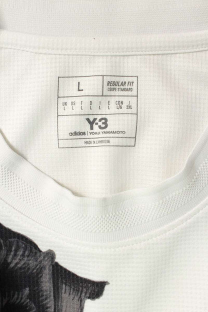 L IS Print T-Shirt White Size L