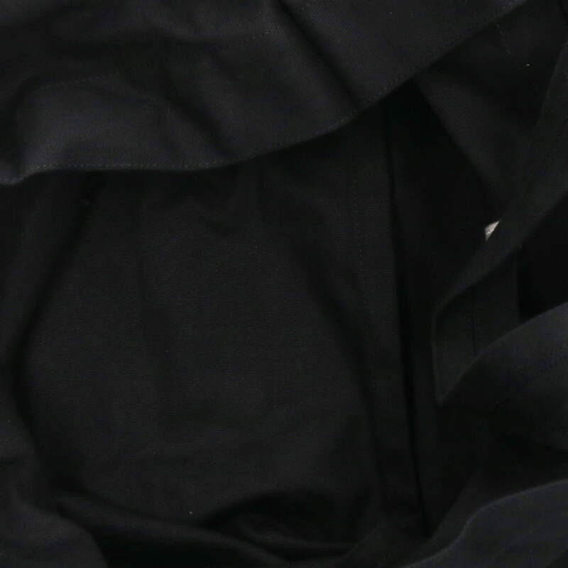 Rick Owens Logo Embroidered Cotton Tote Bag Black