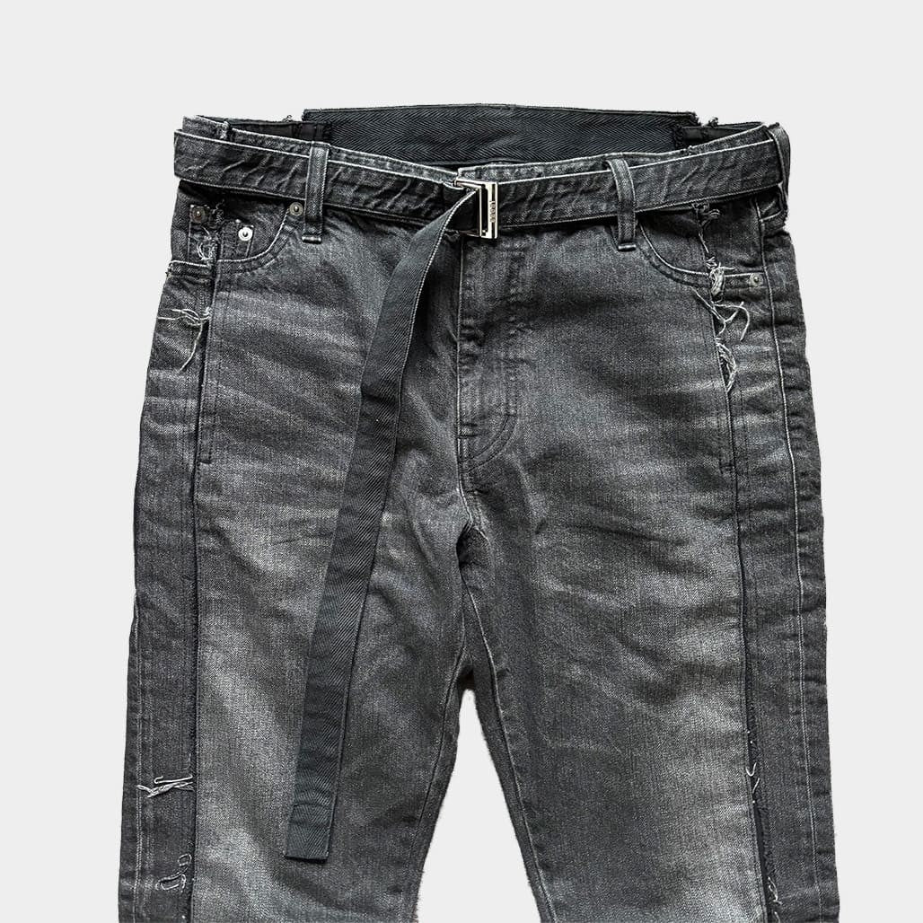 SACAI 21AW Belted Denim Pants Black Size 3
