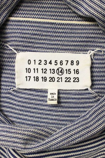 Maison Margiela High Neck Boarder Knit Sweater Size S