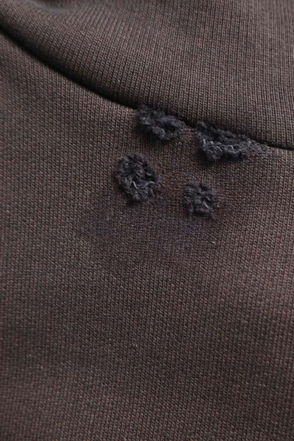 Balenciaga 24SS Nologo Print Pullover Hoodie Black Size XS