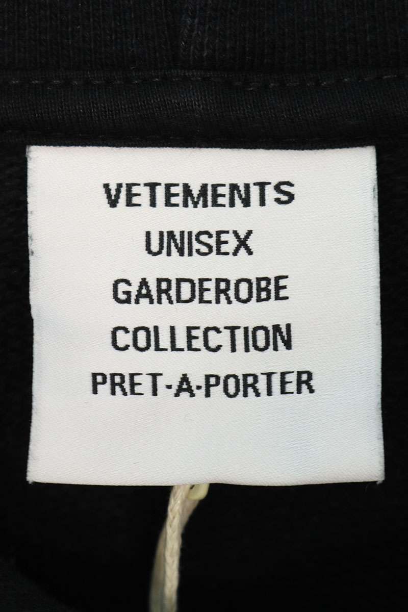 Vetements 24AW Logo Hoodie Black Size M