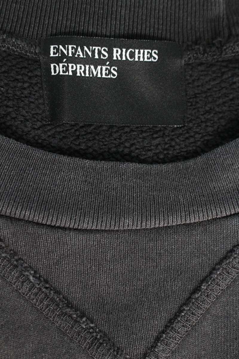 Vintage Enfants Riches Deprimes Tops - ENFANTS RICHES DEPRIMES 25AW LOGO RAGLAN AFTERHOOD Hoodie Black Size M - Authentic Archive