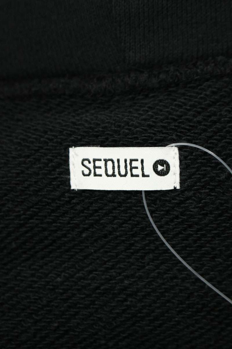 SEQUEL 24AW Print Hoodie Black Size M