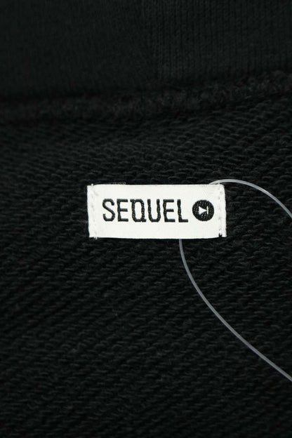 SEQUEL 24AW Print Hoodie Black Size M