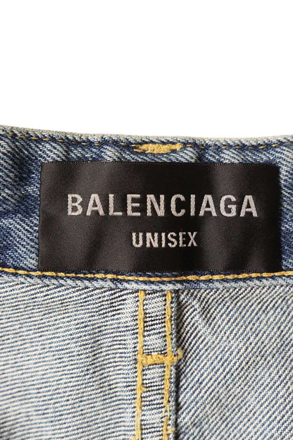 Balenciaga Baggy graffiti denim shorts Blue Size US 30