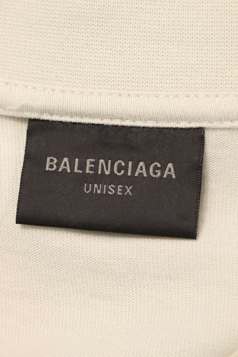 Balenciaga 22AW Be different Embroidered T-Shirt Beige Size M