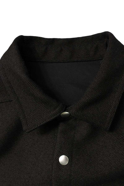 Rick Owens Back Belt Long Sleeve Shirt Black Size M