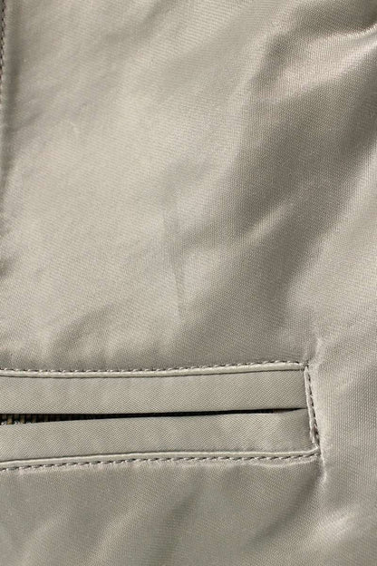 REGULATION Yohji Yamamo asymmetric nylon poncho Silver Size M