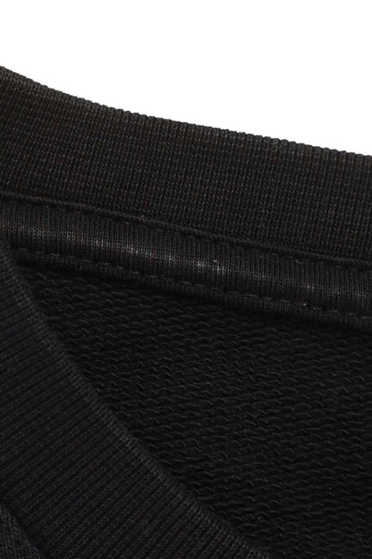 Balenciaga 17AW HOMME Embroidered Oversized Sweatshirt Black Size S