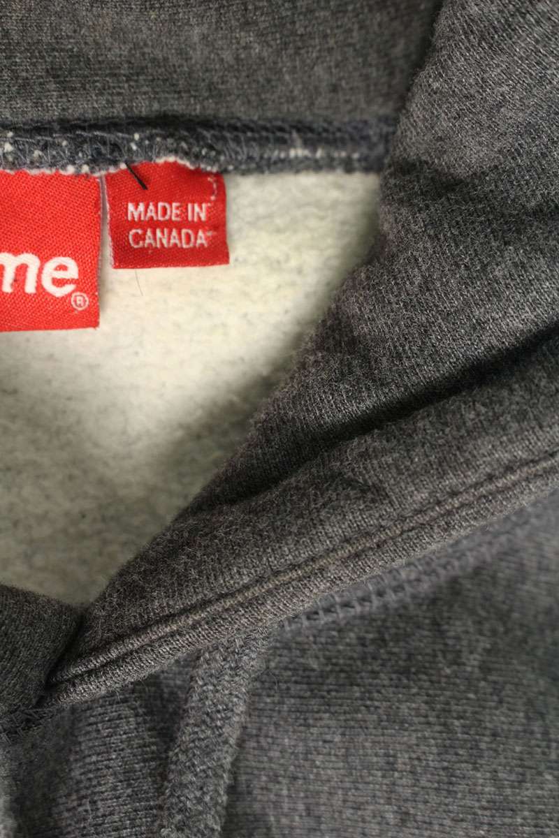 Supreme 21AW Box Logo Hooded Sweatshirt Gray Size XL