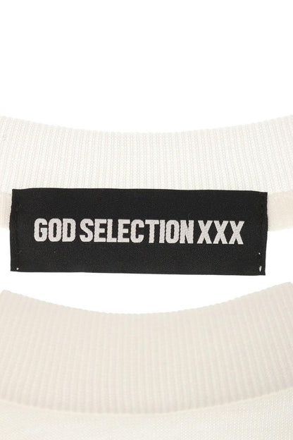 GOD SELECTION XXX Logo Print Long Sleeve T-Shirt White Size L