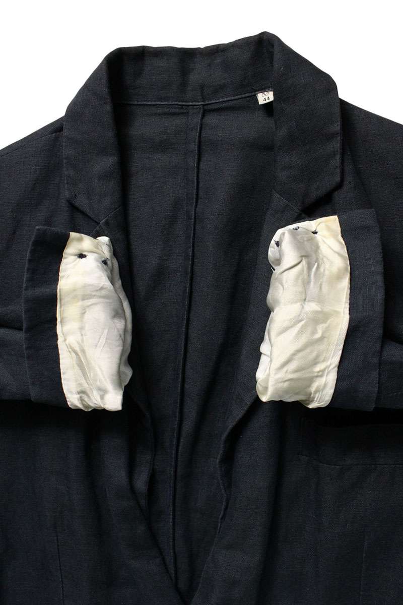 Our Legacy Leather Jacket Blue Size XS