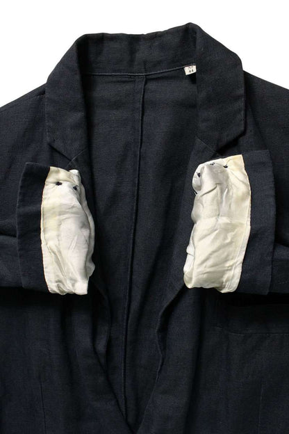Our Legacy Leather Jacket Blue Size XS