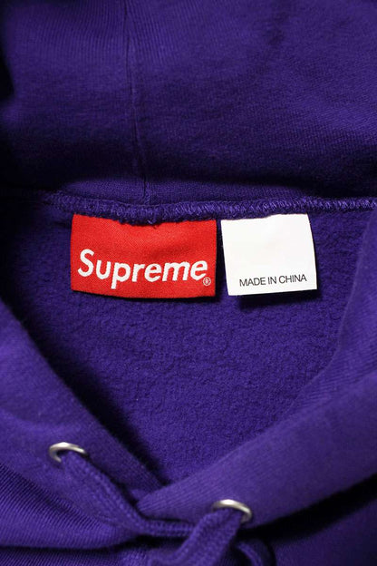 Supreme 21AW Contrast Hooded Sweatshirt Purple Size XXL