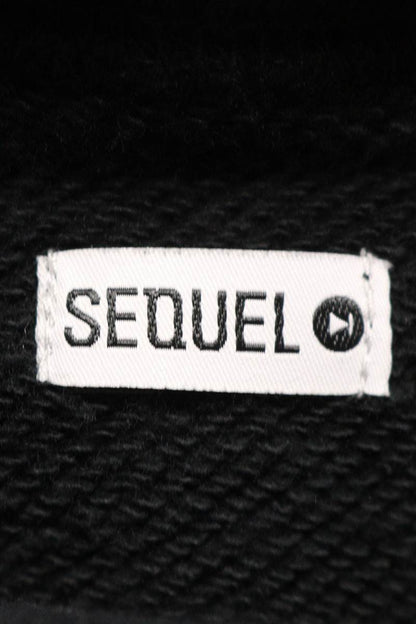SEQUEL 23AW Logo Print Pullover Hoodie Black x Pink Size L